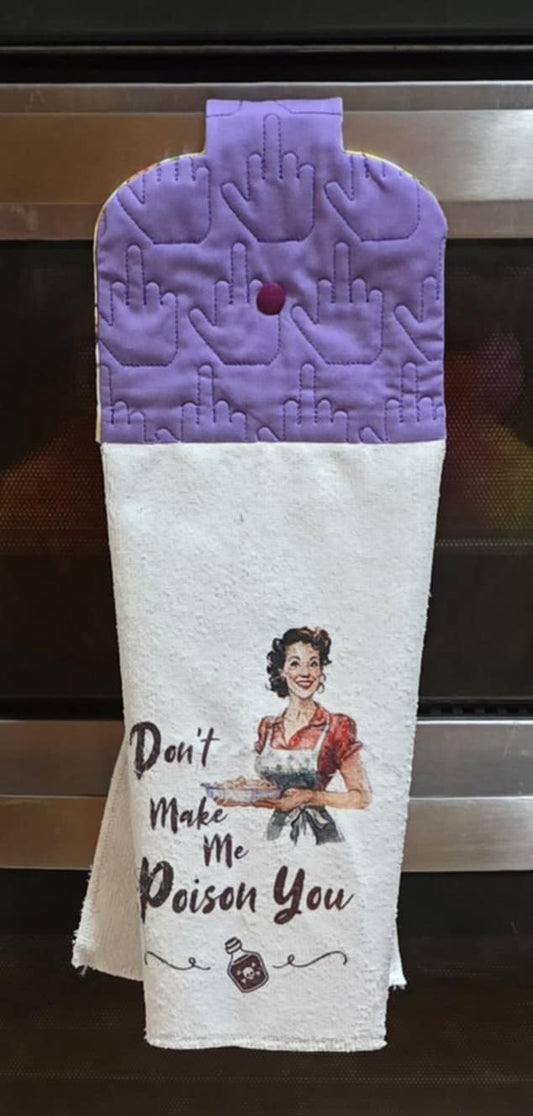 Finger Flip Stipple ITH Towel Topper