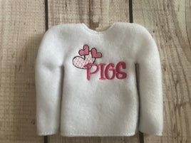 Love Pigs ITH Elf Shirt Sweater