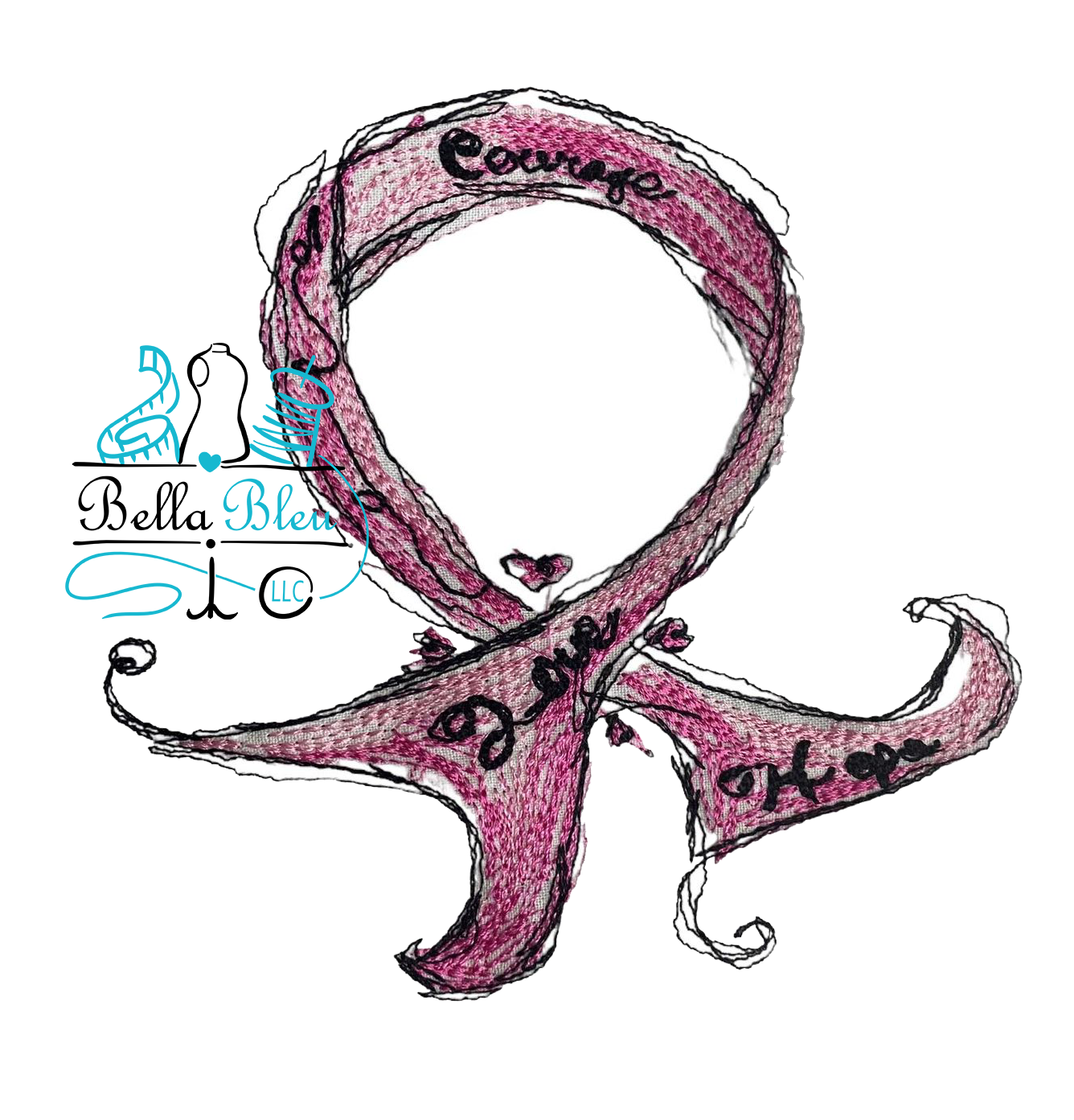 Awareness Ribbon Scribble design