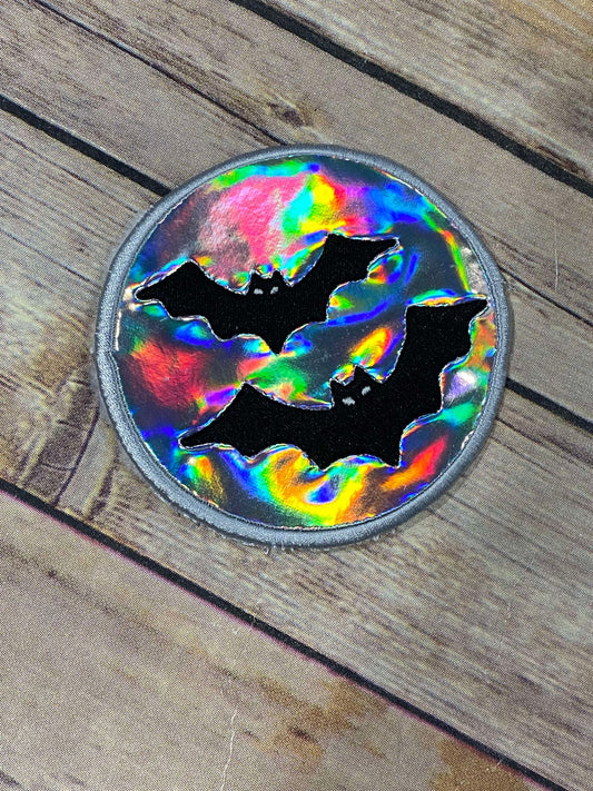 Bats Halloween ITH Coaster