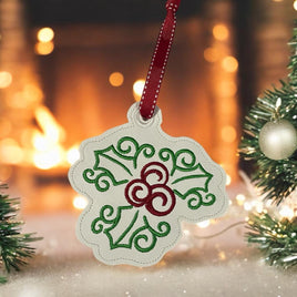 ITH Christmas Mistletoe Swirl Ornament