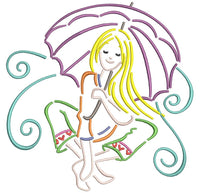 Girl with Umbrella Bundle Set