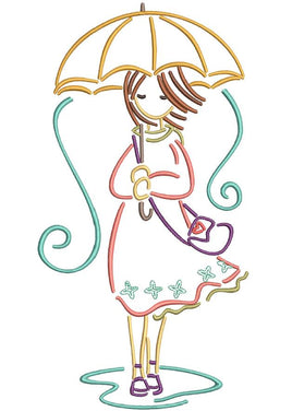 Girl with Umbrella 9