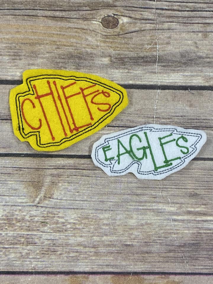 Chiefs & Eagles Mascot Feltie Bundle