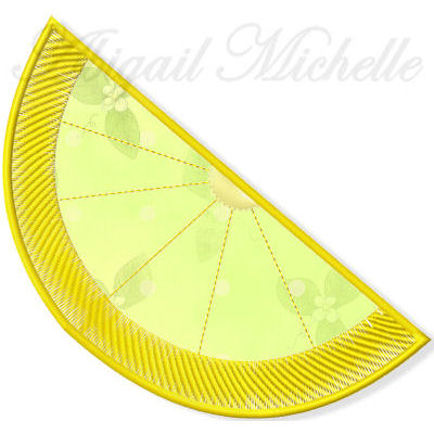 Lemon Slice Applique - 3 Sizes!