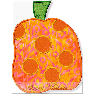 Dotted Pumpkin Applique - 3 Sizes!