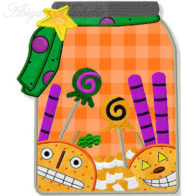 Halloween Treats Applique - 3 Sizes!