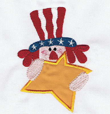 Patriotic Annie Applique 2 sizes