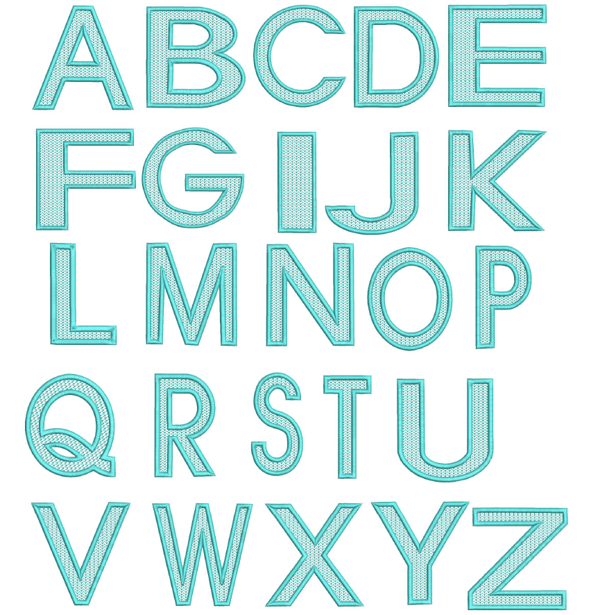 Chevron Alphabet Font