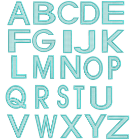 Chevron Alphabet Font