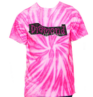 Diamond All Star Cheer Tie Dyed tee