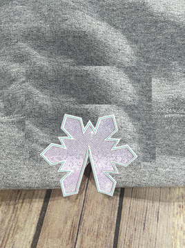 Snowflake Side Design Applique 3 sizes