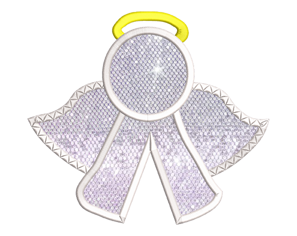 Angel Side Design Applique 4 sizes