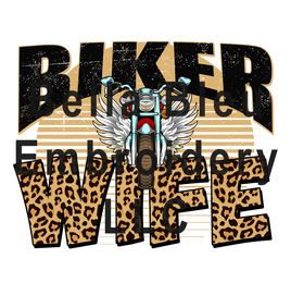 Biker Wife Leopard print Sublimation pgn file