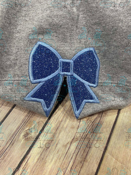 Bow Side Design Applique 3 sizes