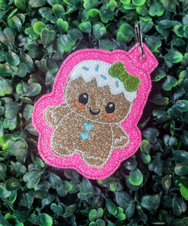 Gingerbread Christmas ITH Key charm