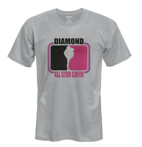 Diamond All Star Cheer Bling Tee