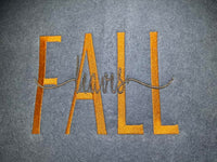 Fall Leaves Word Art