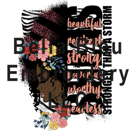 Black Girl Magic Stronger than the storm sublimation png file