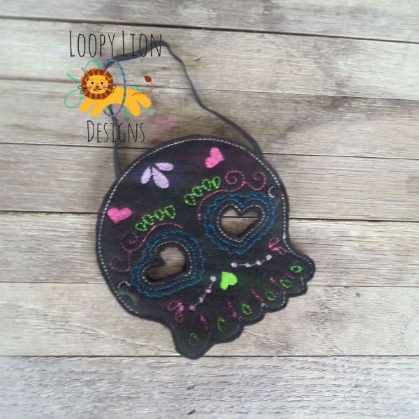 Sugar Skull Halloween ITH Mask