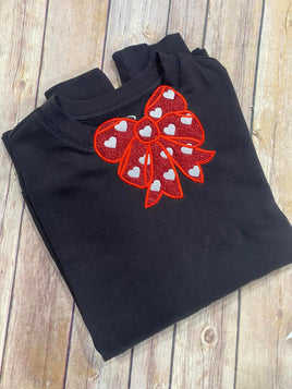 Valentine Bow Side Design Applique