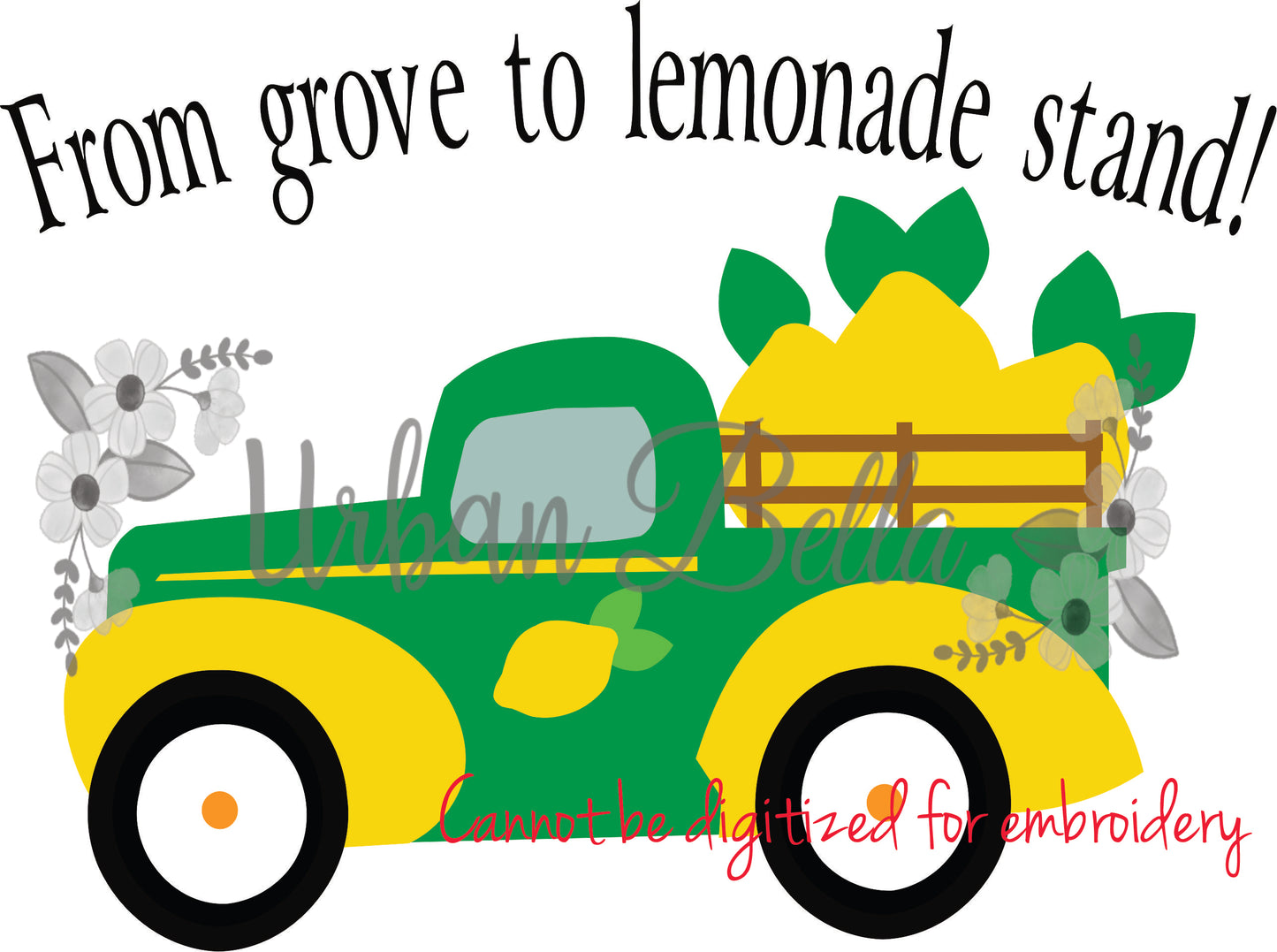 Lemonade Truck "From grove to lemonade stand" Sublimation png file