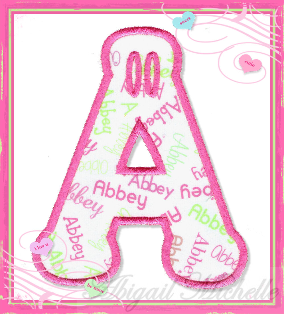 Block Banner Alphabet, In The Hoop - 3 Sizes