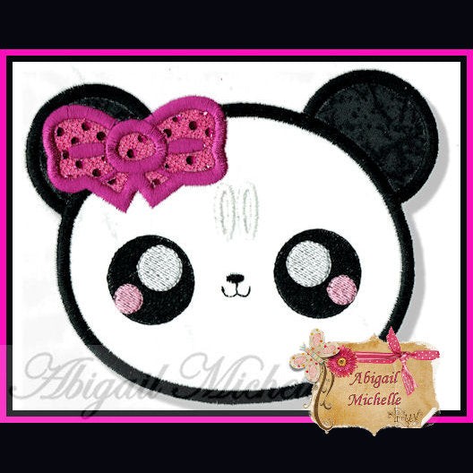 Kawaii Panda girl Banner Add On - 3 Sizes