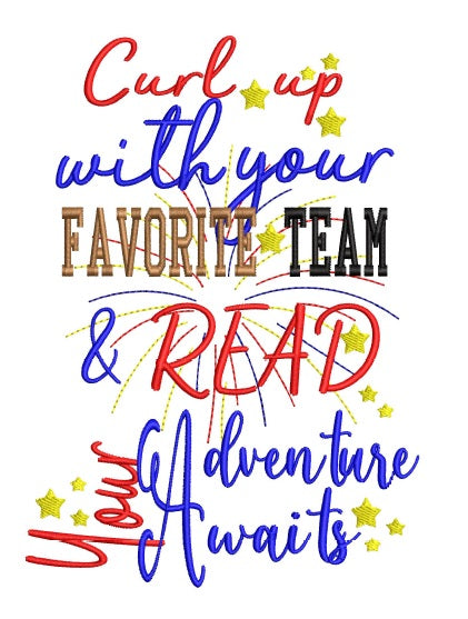 Adventure Awaits Reading Pillow saying