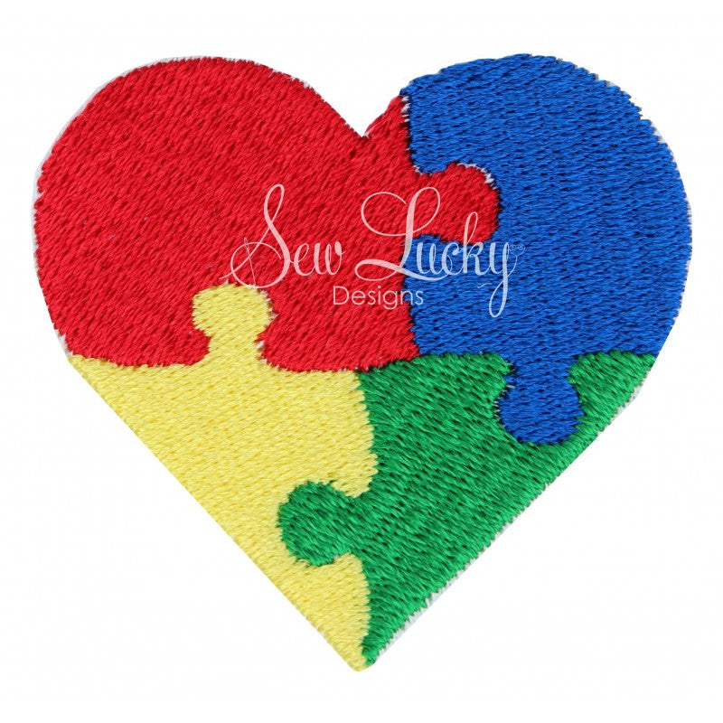 Autism Mini Fill Heart