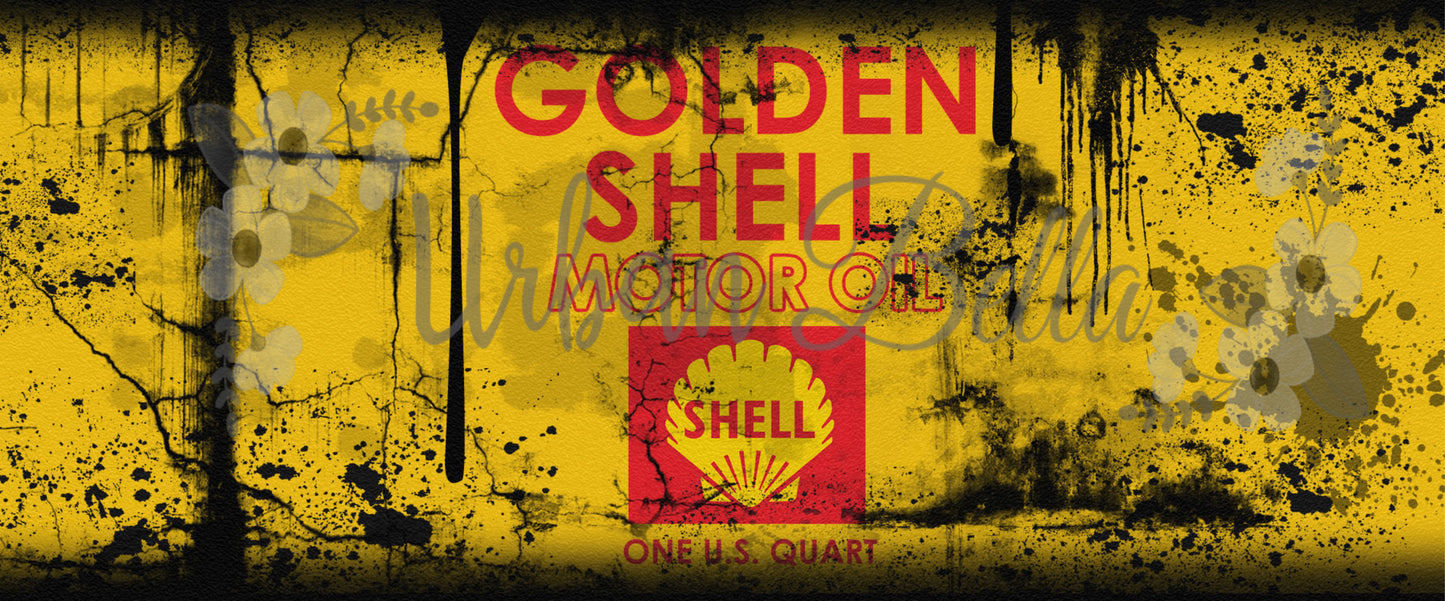 Car Golden Shell Oil Can Sublimation png file