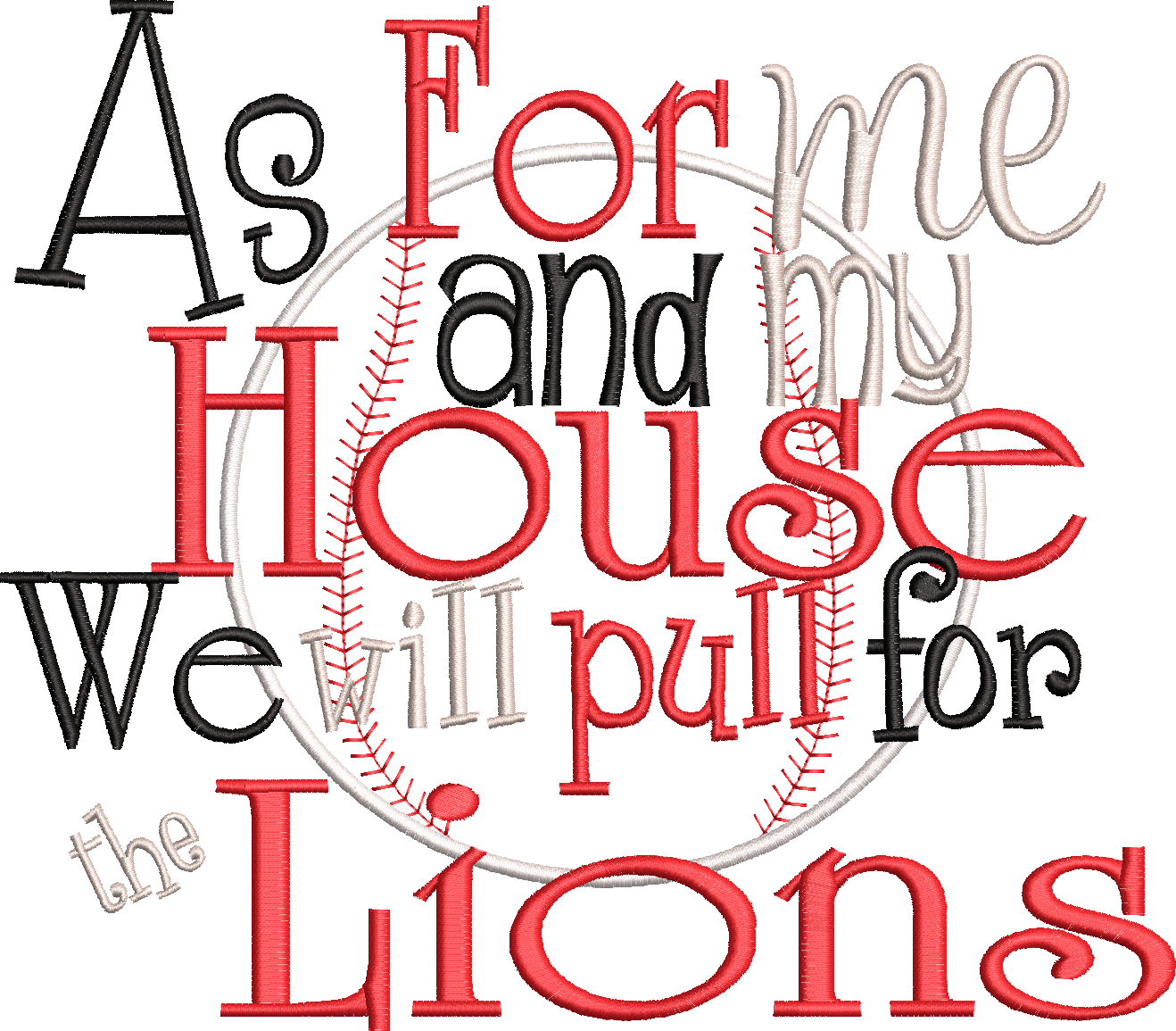 As for me and my house we will pull for the Lions Baseball Softball