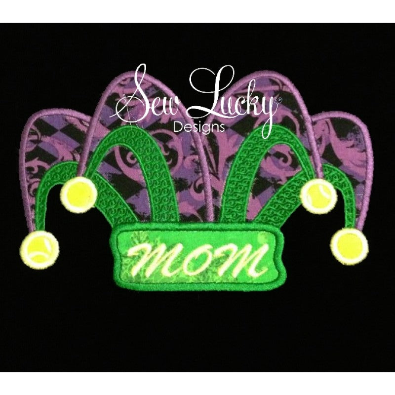 Mardi Gras Jester Hat Applique