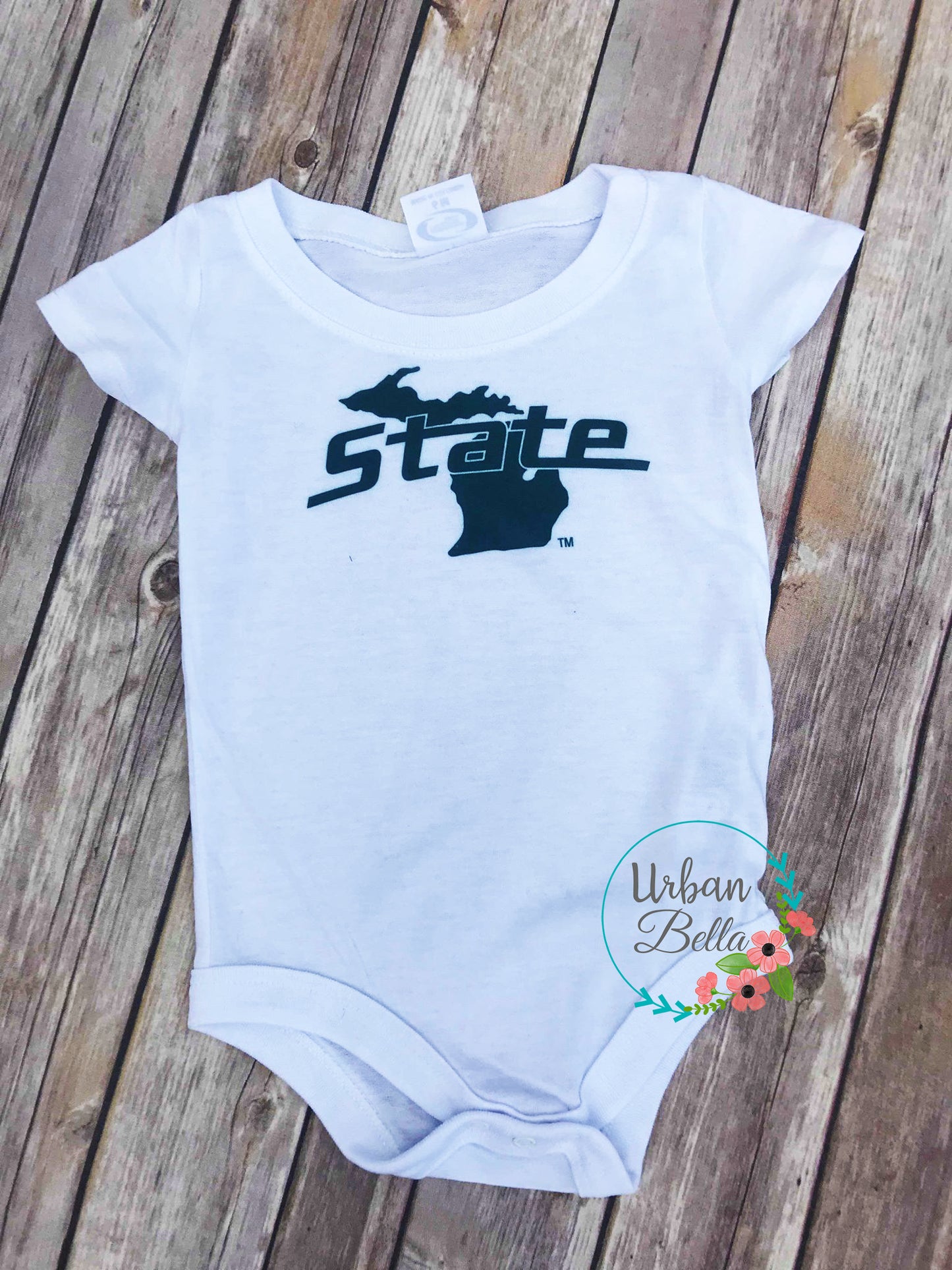 Michigan State University -MSU Baby Onesie - MSU Spartans - Baby Shower Gift - MSU Baby Shower Gift - Licensed