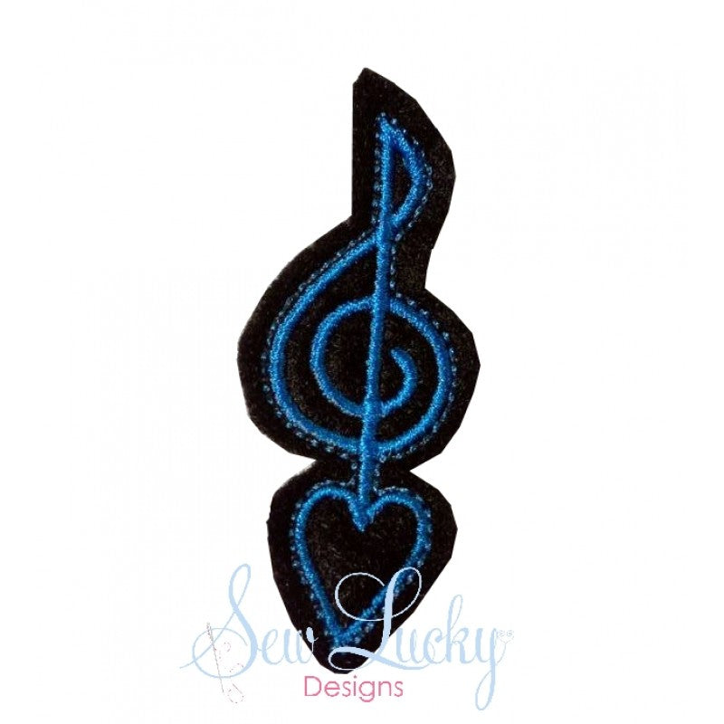 Music note feltie