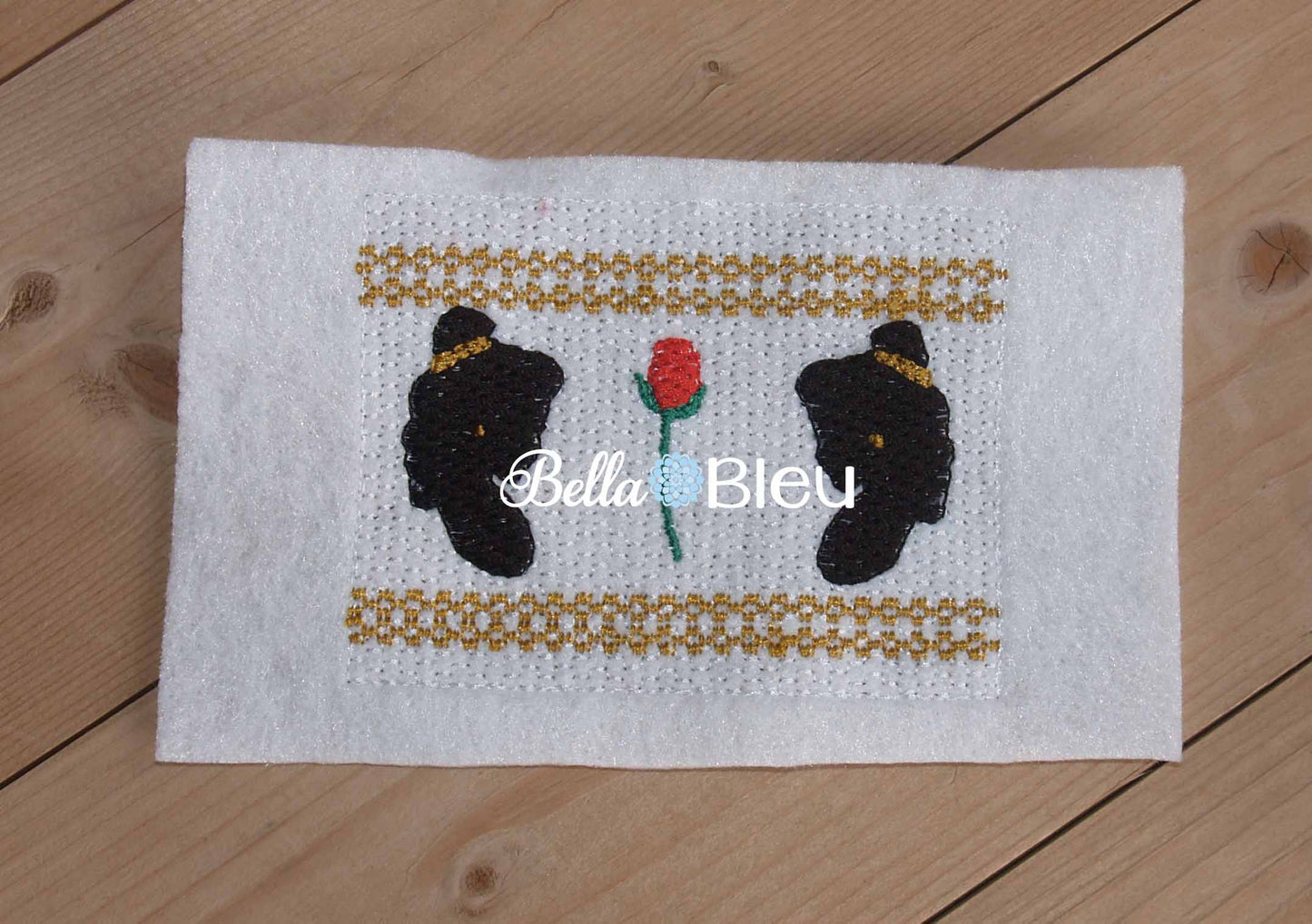 Inspired Princess Belle Faux Smocking Machine Embroidery Design