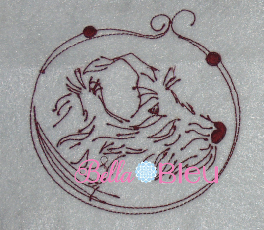 Redwork Dog 1 Machine Embroidery Design