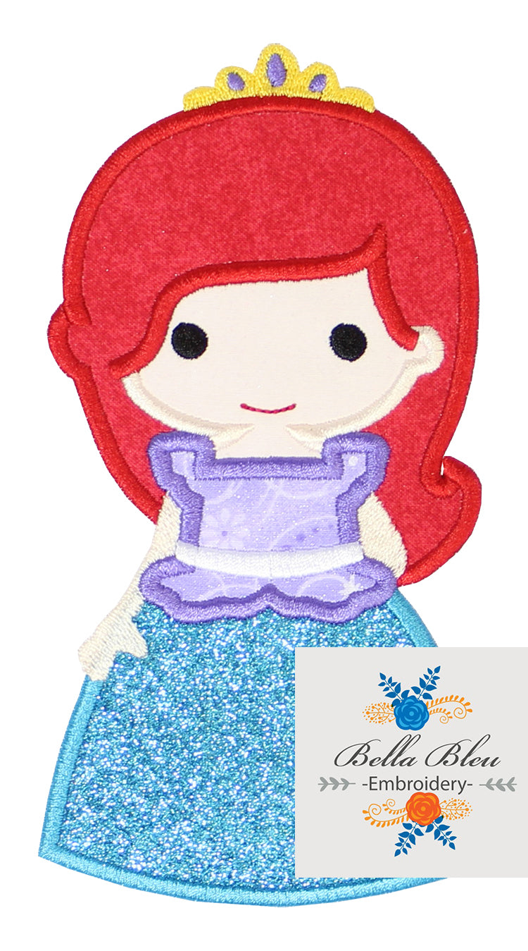 Princess Mermaid  Applique