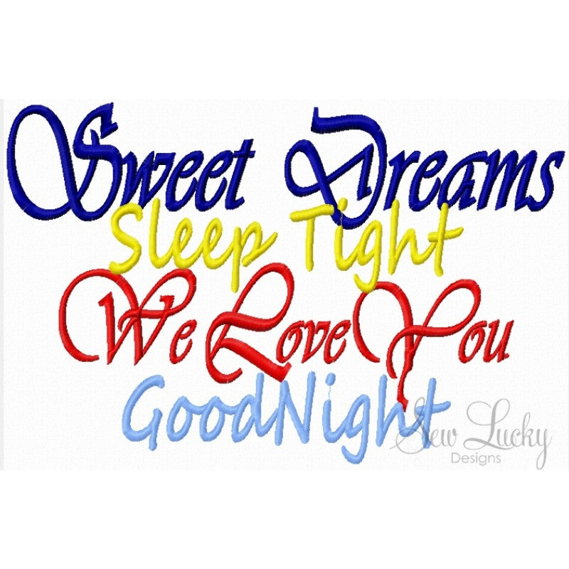 Sweet Dreams Saying