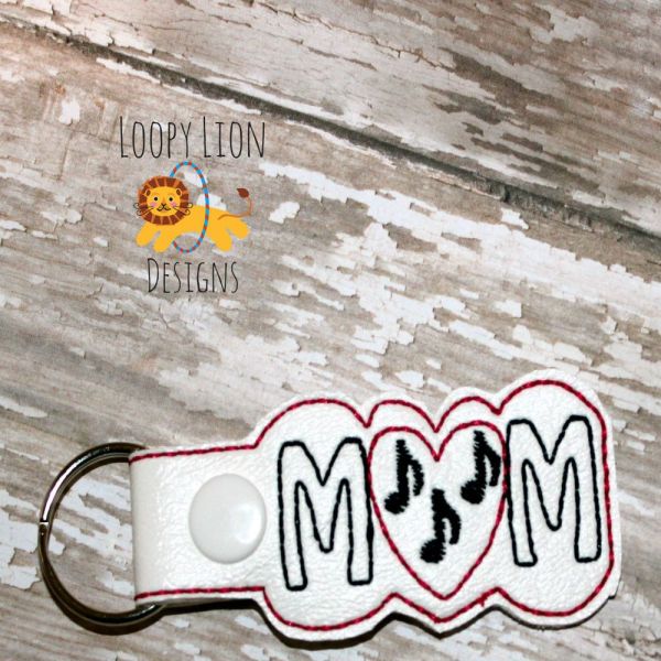 Band Mom Snap Key Fob