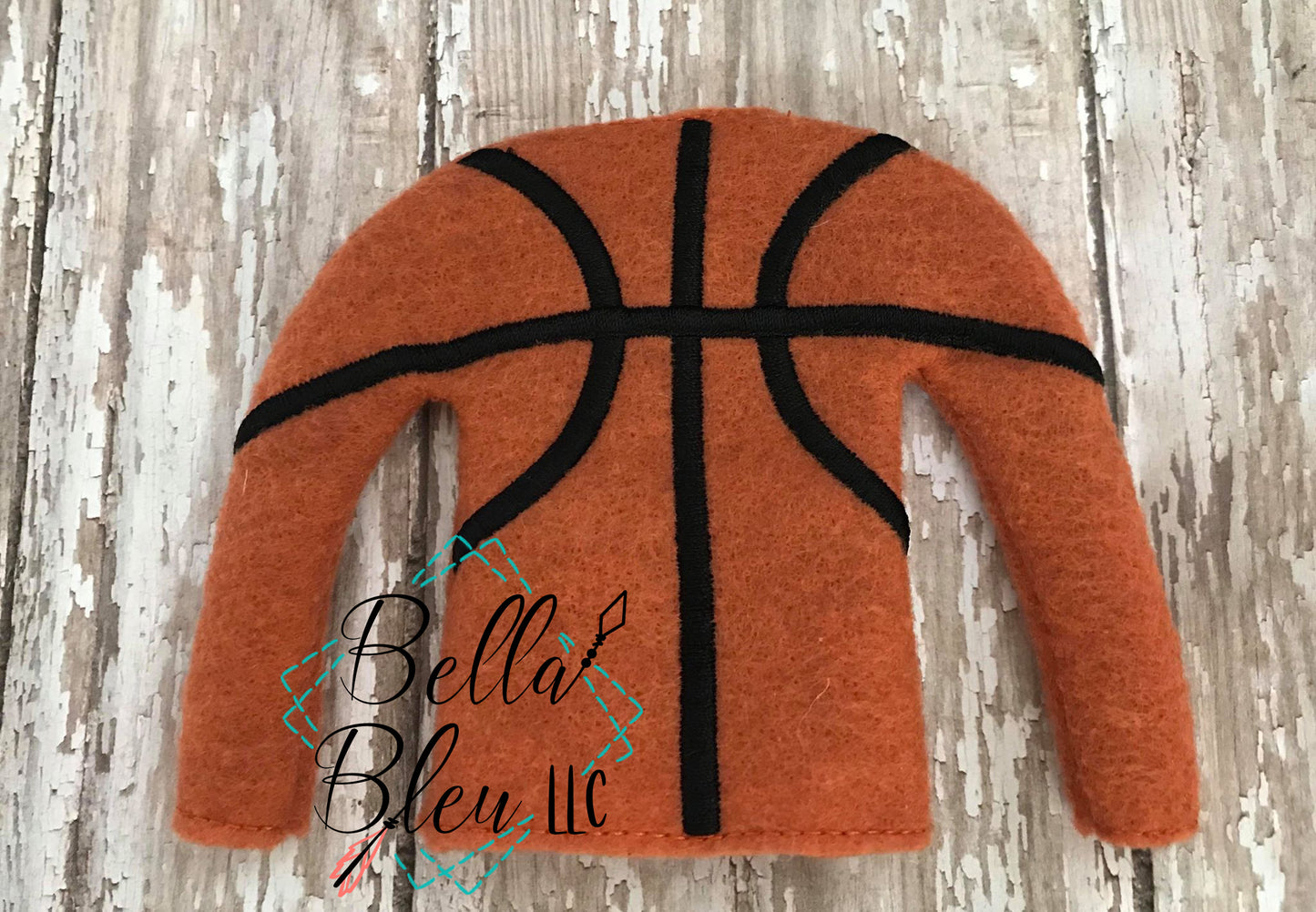 ITH Basketball Elf Sweater Shirt machine embroidery design