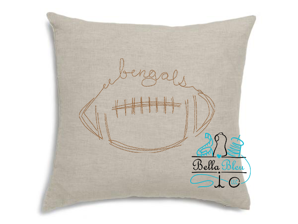 Bengals Signature Mascot Football Bean Stitch