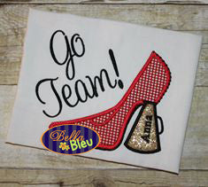 Cheer Cheerleader Sexy Megaphone Heels Heel Machine Applique Embroidery design