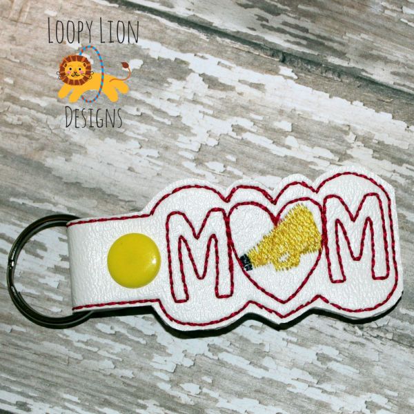 Cheer Mom Snap Key Fob