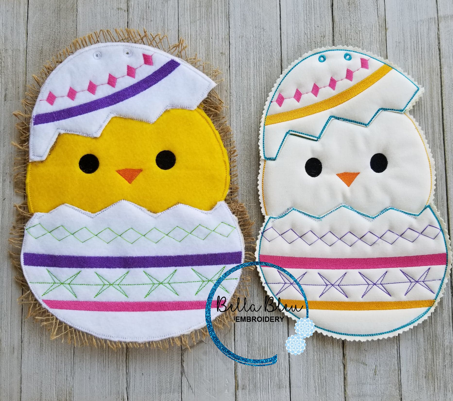 ITH Easter Chick n Egg Door Hanger