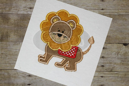 Leo the Circus Lion Applique Embroidery Designs