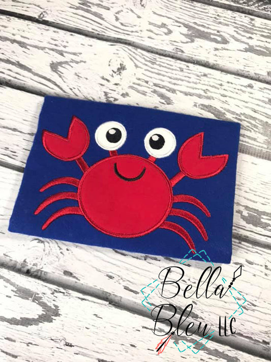 Nautical Crab Applique Machine Embroidery design