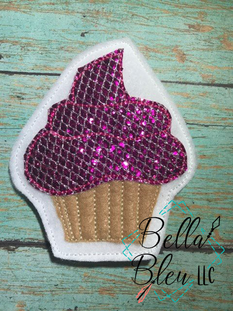 Cupcake Feltie Machine Embroidery Design