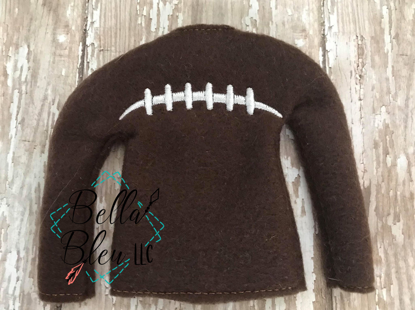 ITH Elf Football Elf Sweater Shirt machine embroidery design