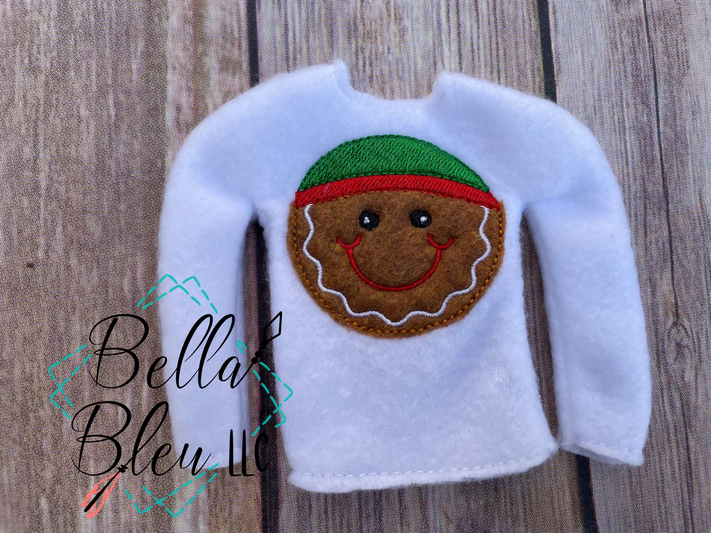 ITH Elf Gingerbread man sweater shirt